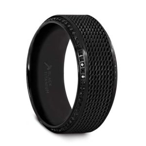 Black Titanium Knight Alternative Metals Size 9-10mm