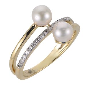 14KT Yellow Gold Akoya Pearl Ring
