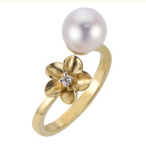 14KT Yellow Gold Akoya Ring