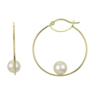14KT Yellow Gold Freshwater Pearl Earring