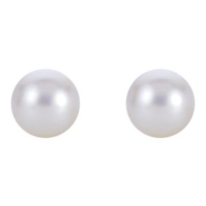 14KT White Gold Akoya Pearl Earring