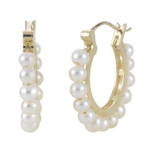 14KT Yellow Gold Freshwater Pearl Earring