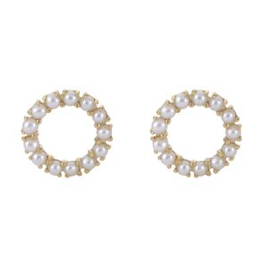 14KT Yellow Gold Freshwater Pearl Earring