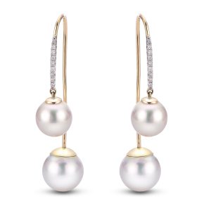 14KT Yellow Gold Freshwater Pearl Earring