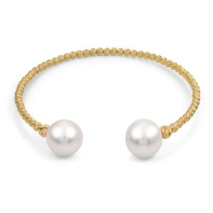 14KT Yellow Gold Freshwater Pearl Bracelet