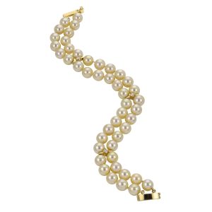 18KT Yellow Gold Akoya Pearl Bracelet