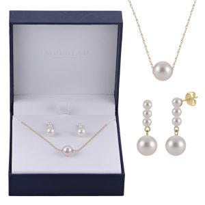 14KT Yellow Gold Freshwater Pearl Set