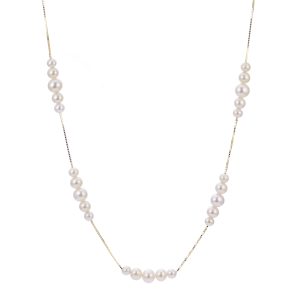 14KT Yellow Gold Freshwater Pearl Necklace
