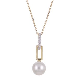 14KT Yellow Gold Freshwater Pearl Necklace