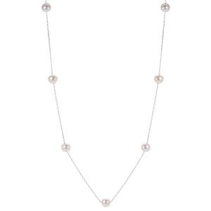 14KT White Gold Freshwater Pearl Necklace