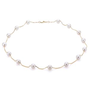 14KT Yellow Gold Freshwater Pearl Necklace