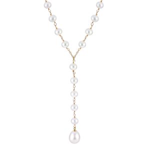 14KT Yellow Gold Freshwater Pearl Necklace