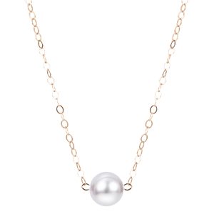 14KT Yellow Gold Akoya Pearl Necklace