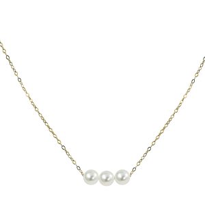 14KT Yellow Gold Akoya Pearl Necklace
