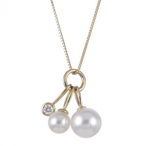 14KT Yellow Gold Freshwater Pearl Pendant