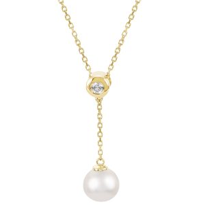 14KT Yellow Gold Freshwater Pearl Pendant