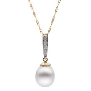 14KT Yellow Gold Freshwater Pearl Pendant