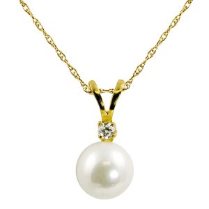 14KT Yellow Gold Akoya Pearl Pendant