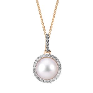 14KT Yellow Gold Akoya Pearl Pendant