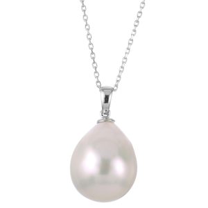 14KT White Gold Freshwater Pearl Pendant