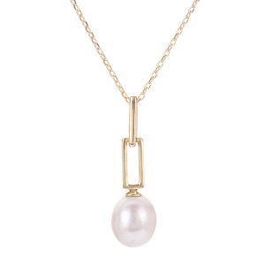 14KT Yellow Gold Freshwater Pearl Pendant