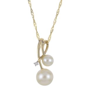 14KT Yellow Gold Freshwater Pearl Pendant