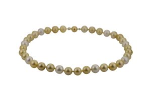 18KT Yellow Gold Golden South Sea Pearl Necklace