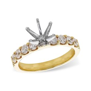 14KT Gold Semi-Mount Engagement Ring