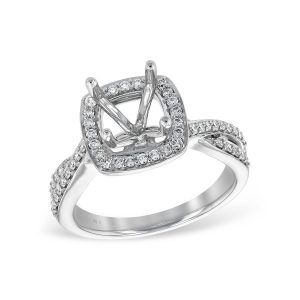 14KT Gold Semi-Mount Engagement Ring