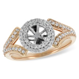14KT Gold Semi-Mount Engagement Ring