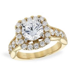 14KT Gold Semi-Mount Engagement Ring
