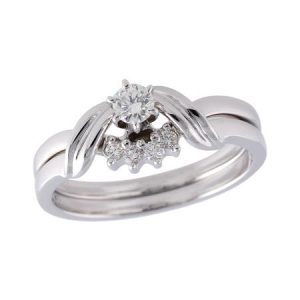 14KT Gold Two-Piece Wedding Set