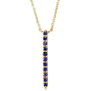 14K Yellow Gold Sapphire Neckpiece