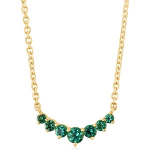 14K Yellow Gold Emerald Neckpiece
