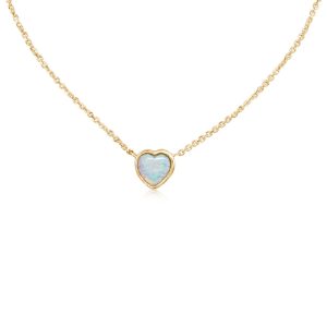 14K Yellow Gold Australian Opal Neckpiece