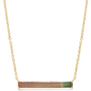 14K Yellow Gold Bi-Color Tourmaline Neckpiece