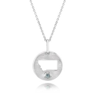 Sterling Silver Montana Sapphire Montana Pendant