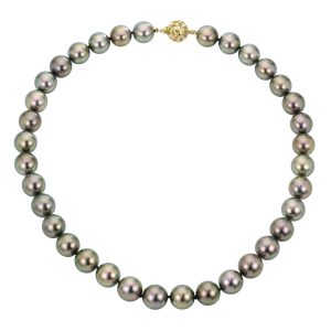 14KT Yellow Gold Tahitian Pearl Necklace
