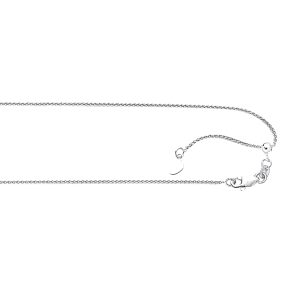 10K Gold 1.0mm Adjustable Wheat Chain