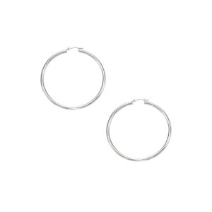 10K Gold 2x40mm Hoop Earring
