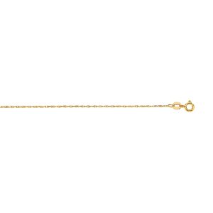 14K Gold .8mm Machine Rope Chain (Carded)