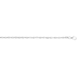 Silver Twisted Bead Anklet