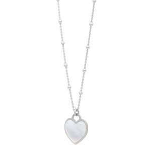Silver & Mother of Pearl Heart Pendant