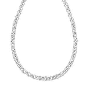 Silver Rolo Link Necklace