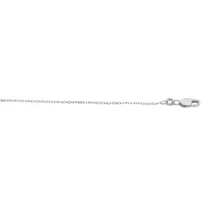 Silver 1.1mm Diamond Cut Cable Chain
