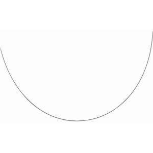 Silver 1.55mm Round Omega Chain