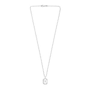 Silver Octagonal Star Locket Necklace