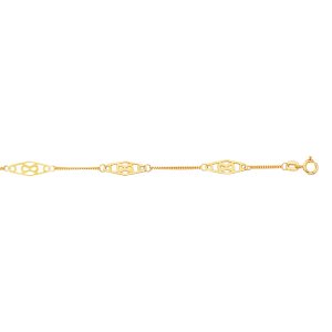 14K Gold Infinity Anklet
