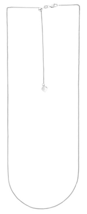 14K Gold 1mm Adjustable Wheat Chain