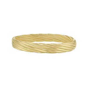 14K 10mm Twist Bangle